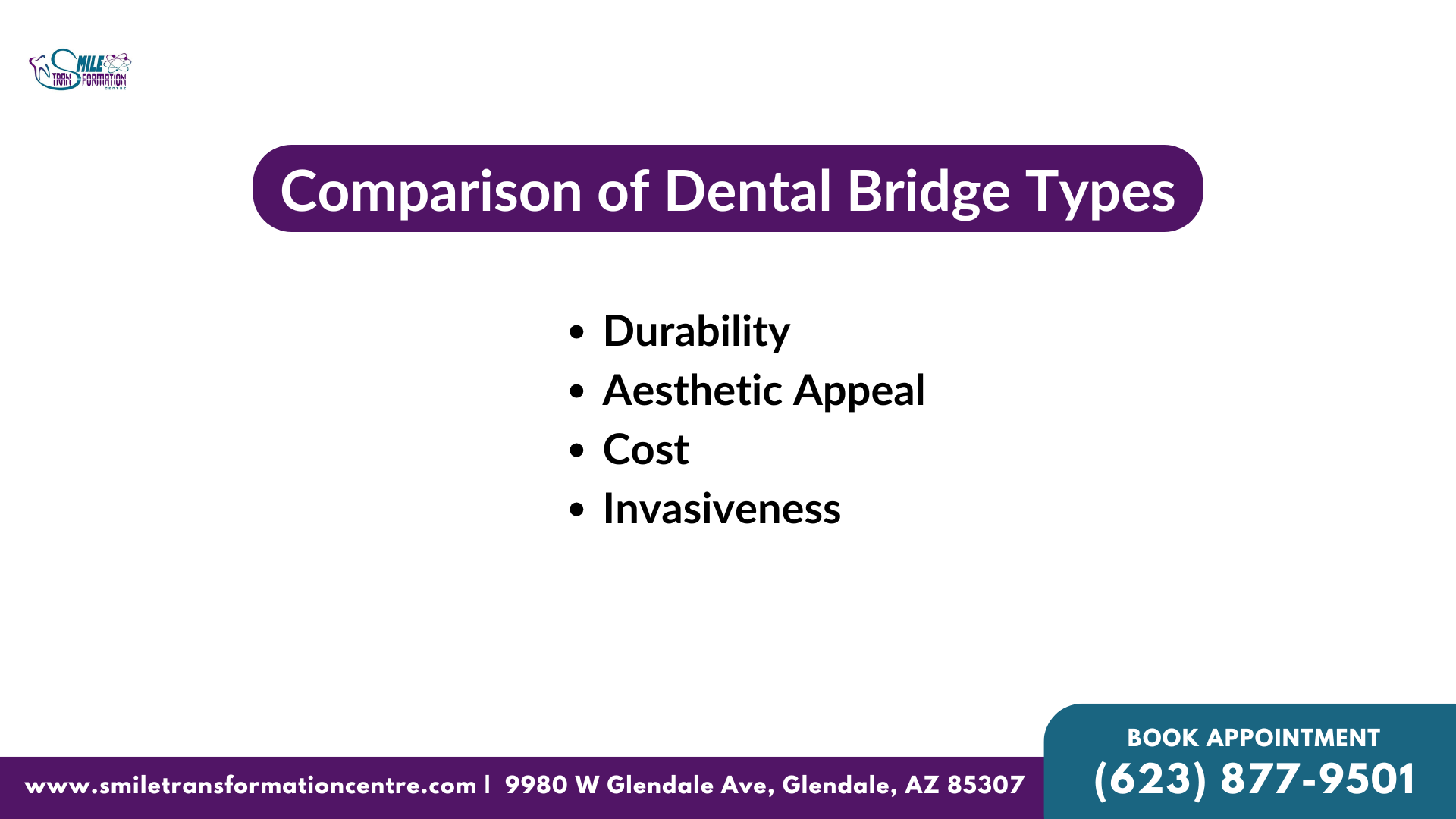 Comparison Of Dental Bridge Types